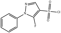 1H-Pyrazole-4-sulfonyl chloride, 5-fluoro-1-phenyl- 结构式