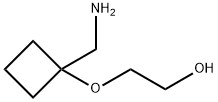 Ethanol, 2-[[1-(aminomethyl)cyclobutyl]oxy]- Structure