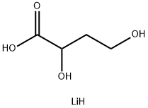 2,4-Dihydroxybutanoic Acid Lithium Salt 化学構造式