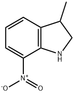 1H-Indole, 2,3-dihydro-3-methyl-7-nitro- Struktur