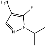 1H-Pyrazol-4-amine, 5-fluoro-1-(1-methylethyl)- Struktur