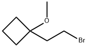 1-(2-bromoethyl)-1-methoxycyclobutane Struktur