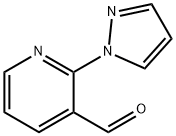 3-Pyridinecarboxaldehyde, 2-(1H-pyrazol-1-yl)- Structure