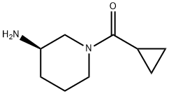 Methanone, [(3R)-3-amino-1-piperidinyl]cyclopropyl- Struktur