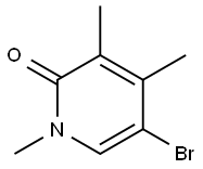 2(1H)-Pyridinone, 5-bromo-1,3,4-trimethyl- Structure