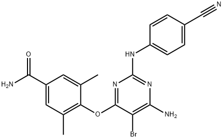Etravirine Impurity 化学構造式