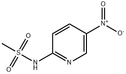 N-(5-硝基吡啶-2-基)甲磺酰胺 结构式