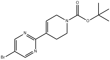 tert-Butyl 4-(5-bromopyrimidin-2-yl)-3,6-dihydropyridine-1(2H)-carboxylate 结构式