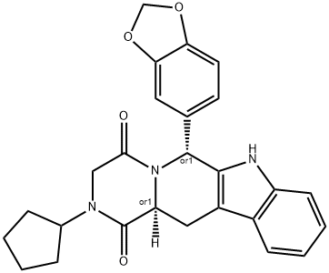 N-Desmethyl-N-cyclopentyl cis-ent-Tadalafil Structure
