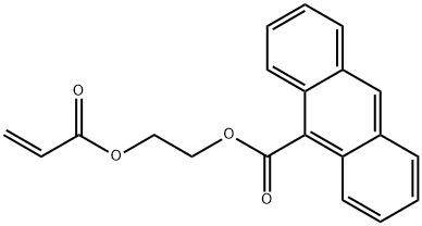 9-Anthracenecarboxylic acid, 2-[(1-oxo-2-propen-1-yl)oxy]ethyl ester,171564-43-5,结构式