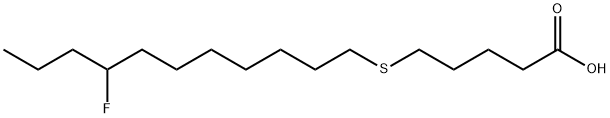 Pentanoic acid, 5-[(8-fluoroundecyl)thio]- Struktur