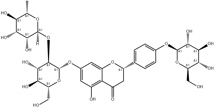 ナリンギン4′-グルコシド 化学構造式