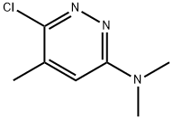 3-Pyridazinamine, 6-chloro-N,N,5-trimethyl- Structure