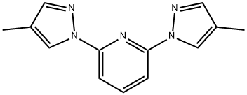 2,6-bis(4-methyl-1H-pyrazol-1-yl)pyridine 化学構造式