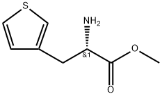 METHYL(2S)-2-AMINO-3-(THIOPHEN-3-YL)PROPANOATE 化学構造式