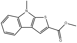 8-甲基-8H-噻吩并[2,3-B]吲哚-2-羧酸甲酯,172869-18-0,结构式