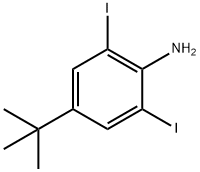 4-(tert-butyl)-2,6-diiodoaniline 化学構造式