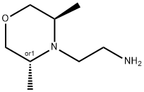 4-Morpholineethanamine, 3,5-dimethyl-,(3R,5R)-rel- Structure