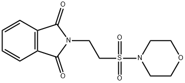 2-[2-(吗啉-4-磺酰基)乙基]-2,3-二氢-1H-异吲哚-1,3-二酮, 173336-67-9, 结构式