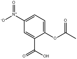 Benzoic acid, 2-(acetyloxy)-5-nitro- Structure