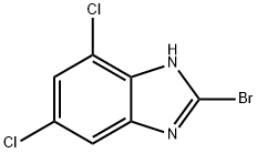 2-bromo-4,6-dichlorobenzimidazole 结构式