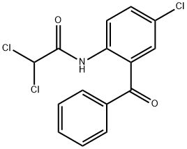 Acetamide, N-(2-benzoyl-4-chlorophenyl)-2,2-dichloro- Struktur