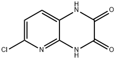 Pyrido[2,3-b]pyrazine-2,3-dione, 6-chloro-1,4-dihydro- 化学構造式