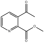 2-Pyridinecarboxylic acid, 3-acetyl-, methyl ester Struktur