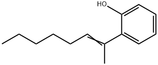 Phenol, 2-(1-methyl-1-hepten-1-yl)- Struktur