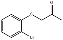 1-((2-溴苯基)硫代)丙烷-2-酮,17514-55-5,结构式