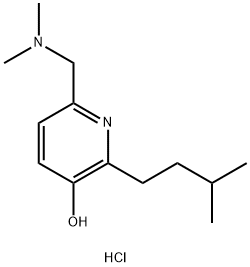 3-Pyridinol, 6-[(dimethylamino)methyl]-2-(3-methylbutyl)-, hydrochloride (1:2)|