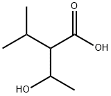 Butanoic acid, 2-(1-hydroxyethyl)-3-methyl- Struktur