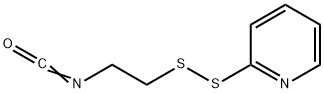 Pyridine, 2-[(2-isocyanatoethyl)dithio]- Structure