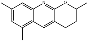 2H-Pyrano[2,3-b]quinoline, 3,4-dihydro-2,5,6,8-tetramethyl- Structure