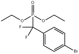 Phosphonic acid, P-[(4-bromophenyl)difluoromethyl]-, diethyl ester 化学構造式