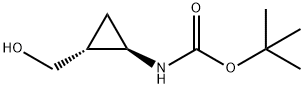 Carbamic acid, [2-(hydroxymethyl)cyclopropyl]-, 1,1-dimethylethyl ester, (1R- Structure
