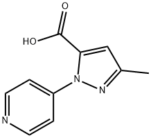 3Methyl1(pyridin4yl)1Hpyrazole5carboxylic acid Structure