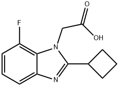 2-2-Cyclobutyl-7-fluoro-1H-benzo[d]imidazol-1-ylacetic acid