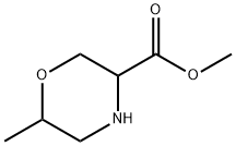 3-Morpholinecarboxylic acid, 6-methyl-,methylester Struktur