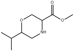 3-Morpholinecarboxylic acid, 6-(1-methylethyl)-,methylester Structure