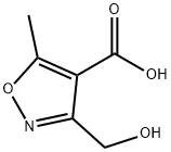 3-(羟甲基)-5-甲基-4-异噁唑羧酸, 1779855-86-5, 结构式