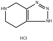 3H-1,2,3-Triazolo[4,5-c]pyridine, 4,5,6,7-tetrahydro-, hydrochloride (1:1) 结构式