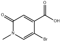 5-Bromo-1-methyl-2-oxo-1,2-dihydropyridine-4-carboxylic acid Structure