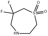 6,6-Difluoro-1,4-thiazepane 1,1-dioxide Structure
