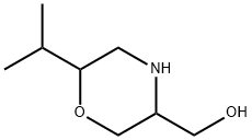 3-Morpholinemethanol,6-(1-methylethyl)- Structure