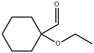 Cyclohexanecarboxaldehyde, 1-ethoxy- Structure
