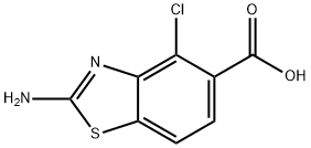 2-amino-4-chloro-1,3-benzothiazole-5-carboxylic acid,1780312-83-5,结构式