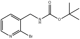 Carbamic acid, N-[(2-bromo-3-pyridinyl)methyl]-, 1,1-dimethylethyl ester Structure