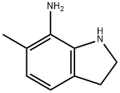 1H-Indol-7-amine, 2,3-dihydro-6-methyl- 化学構造式