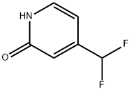 2(1H)-Pyridinone, 4-(difluoromethyl)- Structure